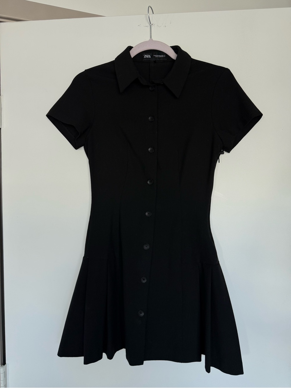 Zara Button Black Dress 1631 - XS